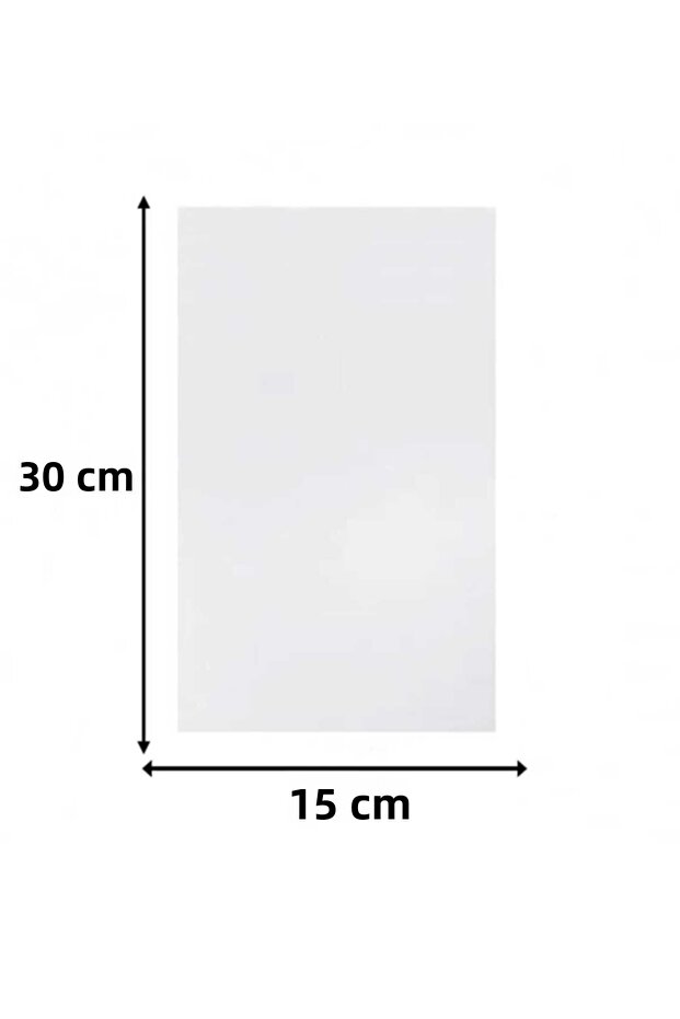 Shiny Tapeless Transparent Gelatin - Accessory Cookie Bag Gift Bag 15X30 (50 Pieces)