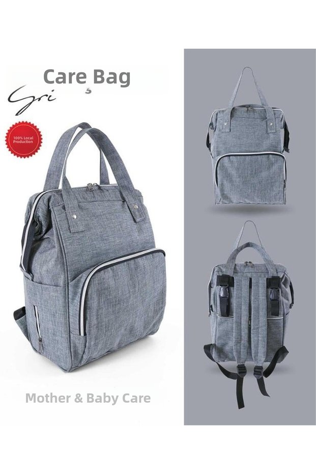 Mother Baby Care Backpack Waterproof Baby Bag with Bottle Thermos