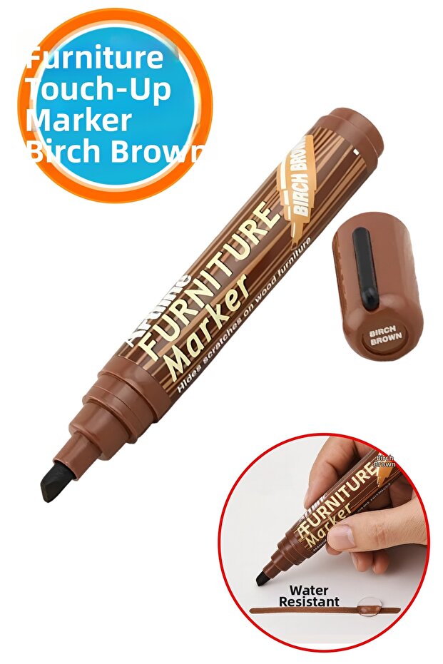 Furniture Touch up Pen Wood Table Coffee Table Cabinet Parquet Scratch Remover Crack Repairer Birch Brown Color