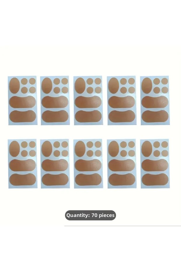 Shangha 70-Piece Set Invisible Waterproof Suede Patch, High-Heeled Shoes-Loafers&Heel Protection