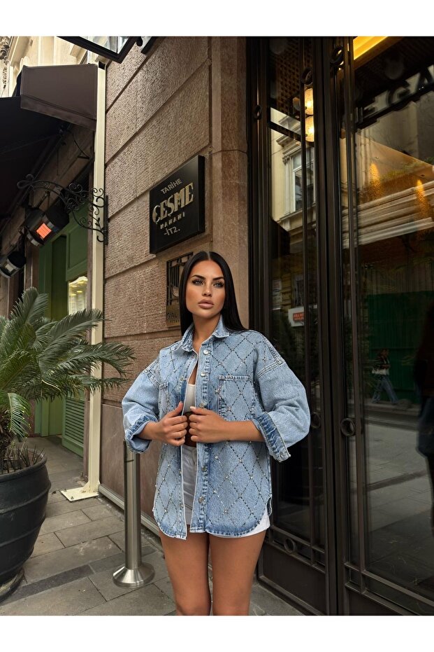 Cross Stone Denim Jacket