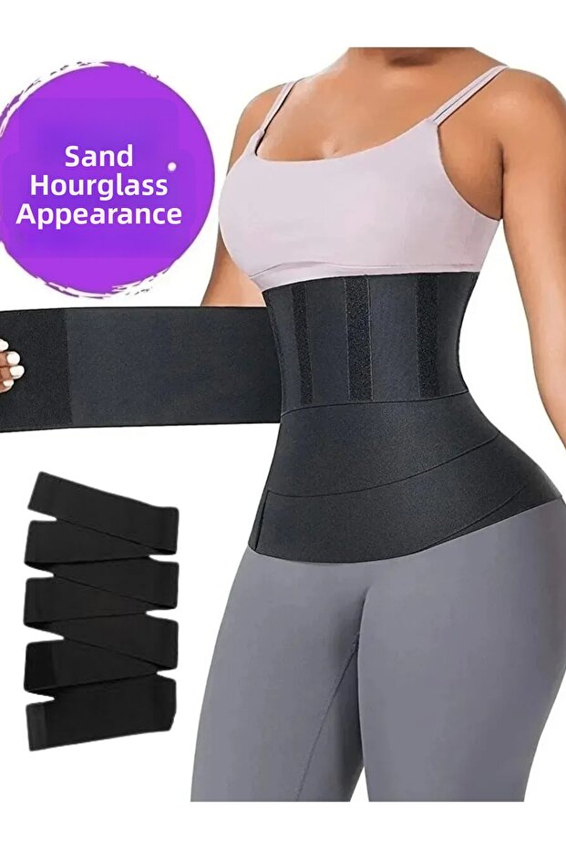 Wrap-Around Waist Slimming Hourglass Corset | Waist Trainer Thermal Firming Belt