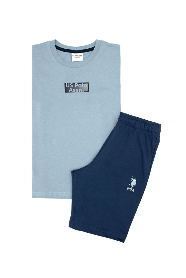 Boy's Water Green Pajamas Set 50310793-Vr048