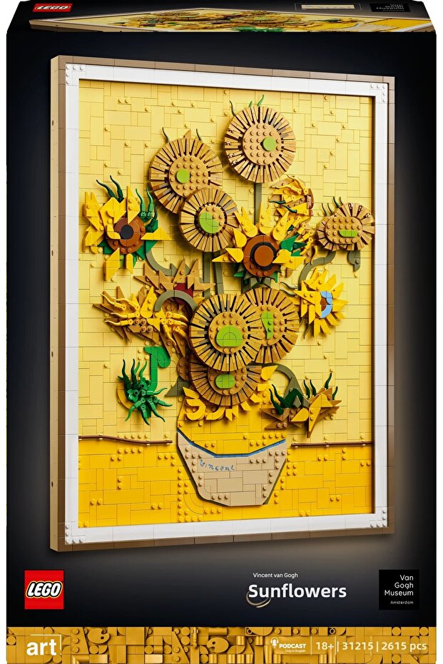 ® Art Vincent Van Gogh – Sunflowers 31215 - Creative Model Building Kit for Adults (2615 Pieces) - 3