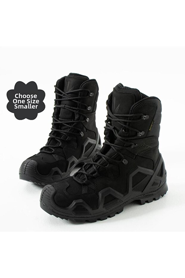 Genuine Leather Waterproof Men's&Women's Tactical Military Winter Boots and Postal Boots SS603