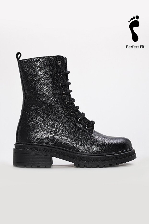 حذاء نسائي من الجلد الطبيعي بنعل سميك 257SZA621 - 1