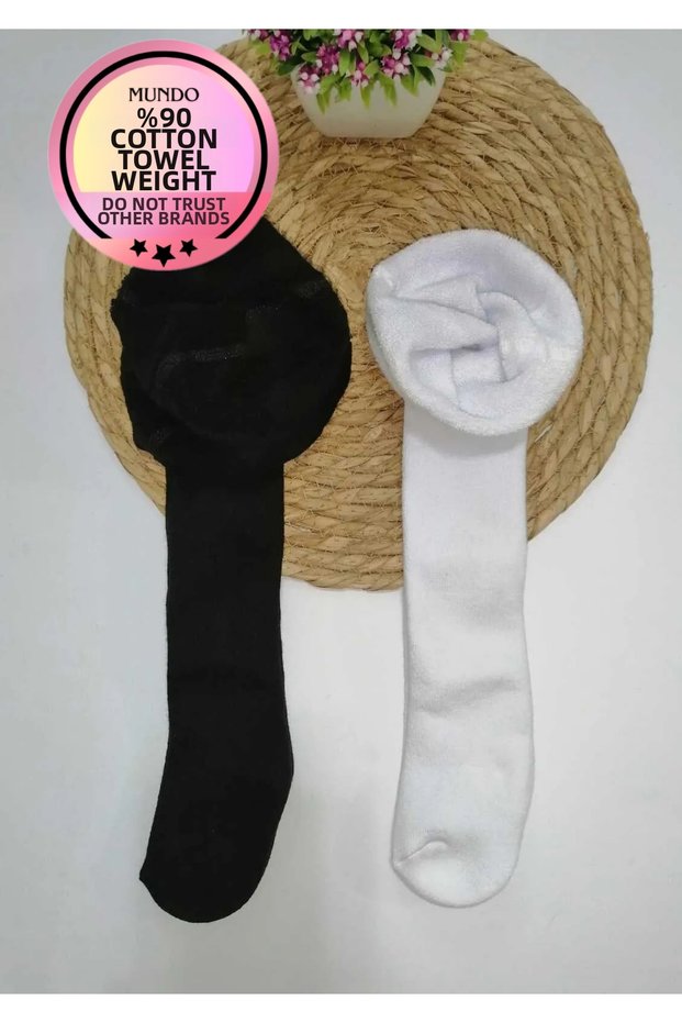 Pantyhose Two Pieces Baby Kids Washed Towel Thermal Cotton Winter Thick