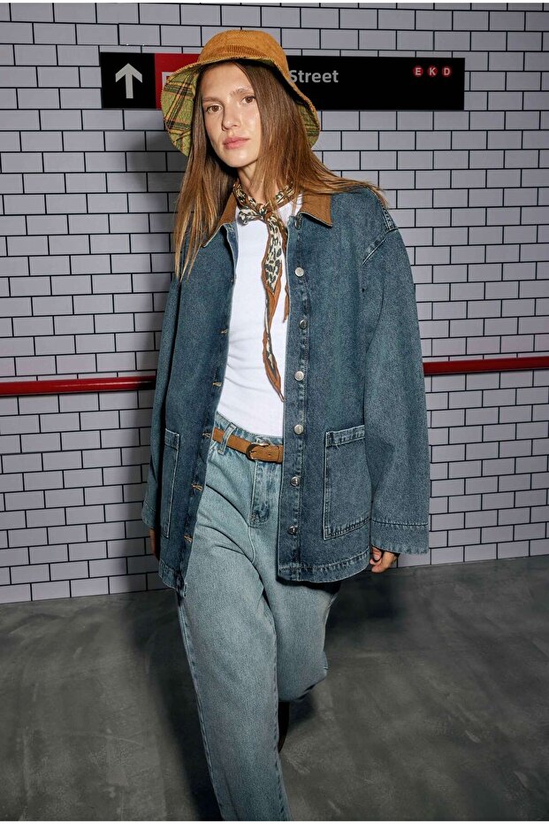 Denim Barn Jacket - 1