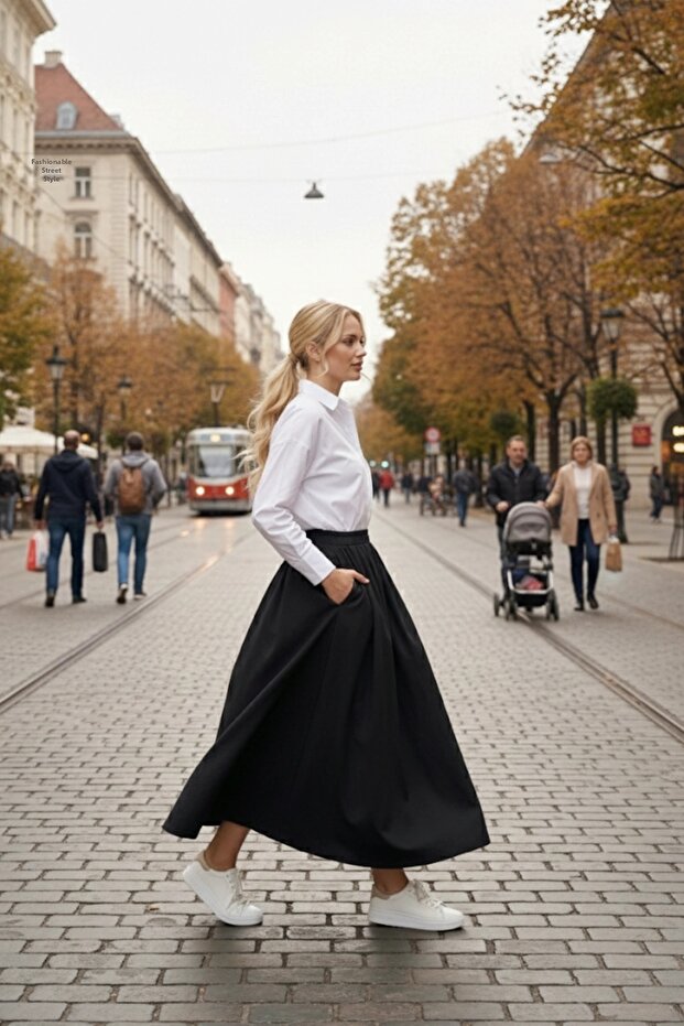 Fusta lungă (94 cm) cu volan 1170 - 2