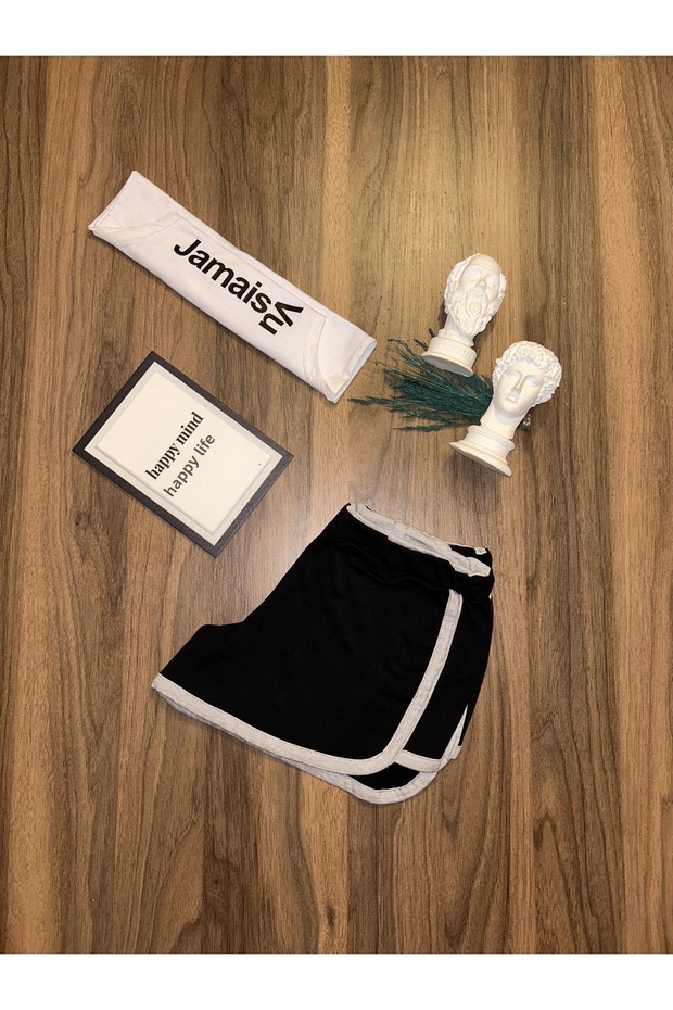 Μίνι ριγέ σορτς - 2