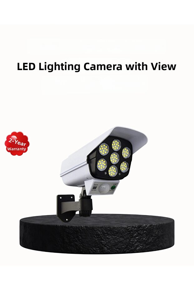 Solar Powered Security Light Outdoor with 5-Axis Adjustment and Pir Motion Sensor ()