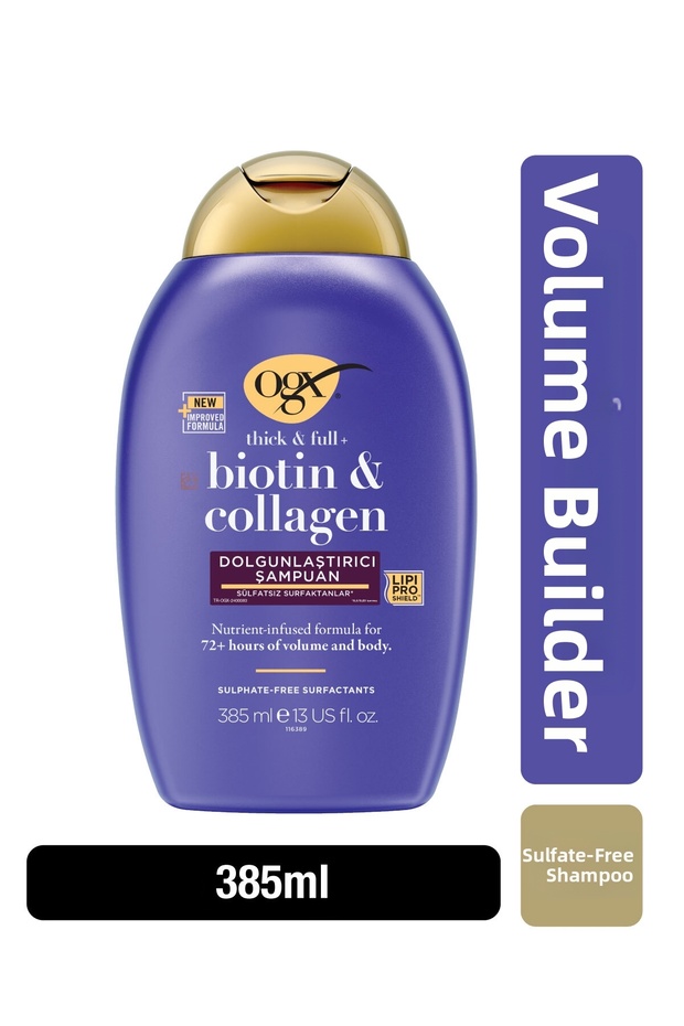 385 مل شامبو البيوتين والكولاجين الممتلئ بدون كبريتات - 1
