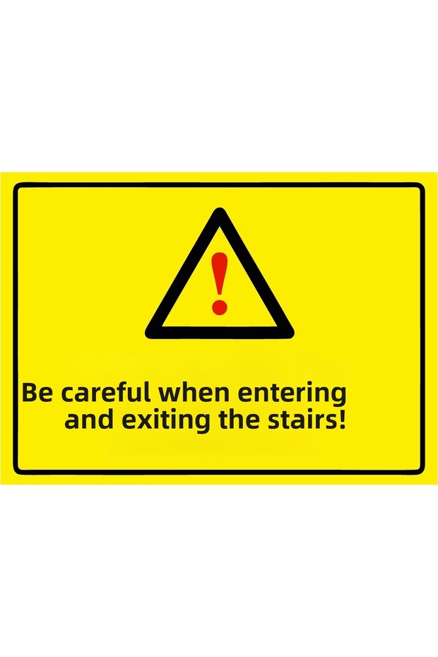 Be Careful at the Stairs! Isg Warning Sign Pvc A3 30X42 cm