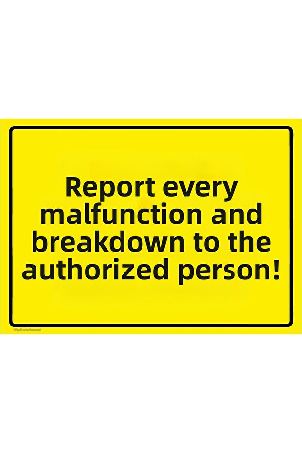 Notify Us of Any Defects and Parts! Isg Warning Sign Pvc A3 30X42 cm