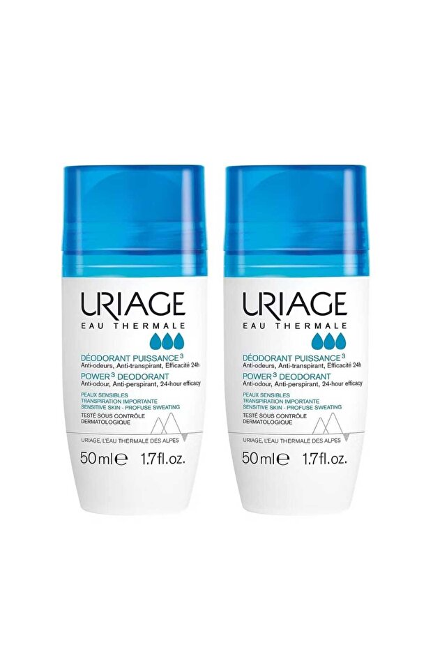 مزيل عرق رول أون من يورياج للبشرة الحساسة، للجنسين، منعش، 50 ml، عبوة من قطعتين