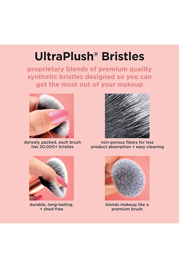 Travel Fantasy Mini Brush Kit, Makeup Brushes, Mini Sized Brushes, Perfect For Travel or On The Go - 6