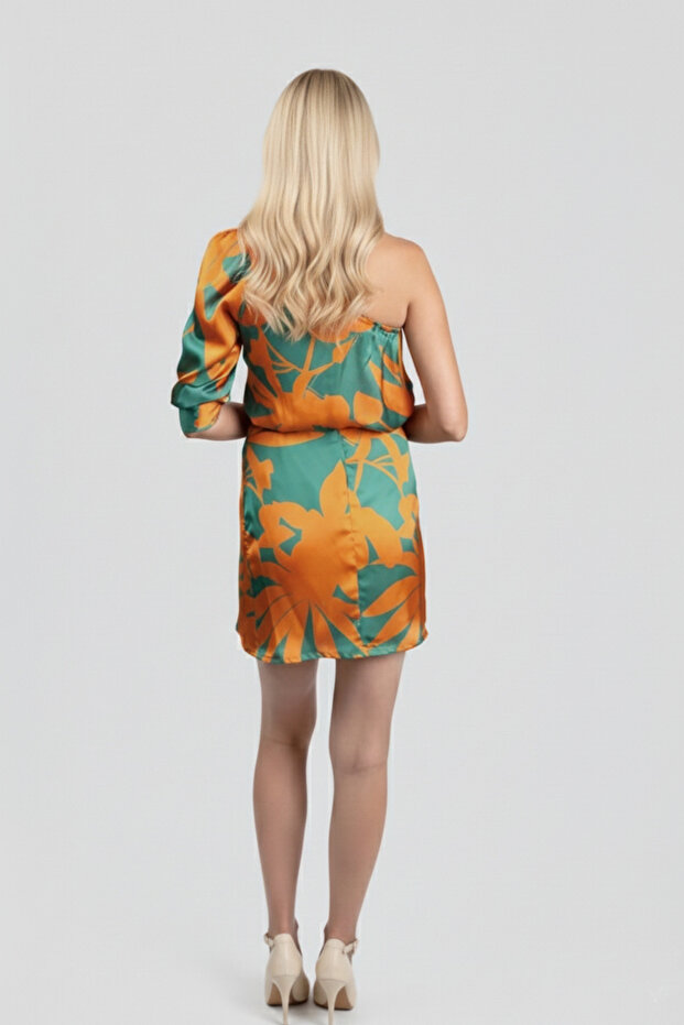 Moda Dört Mevsim Çiçekli Elbise - 2