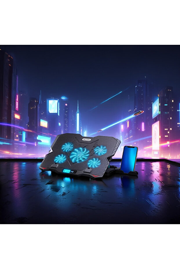 شريك تبريد الكمبيوتر المحمول CF-09 الأسود - 4