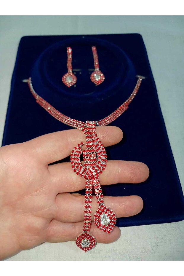 kolye ve küpe set - 1