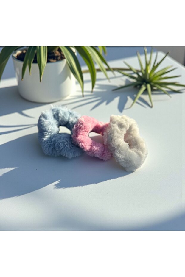 3 Lü Peluş Simit Toka - 1