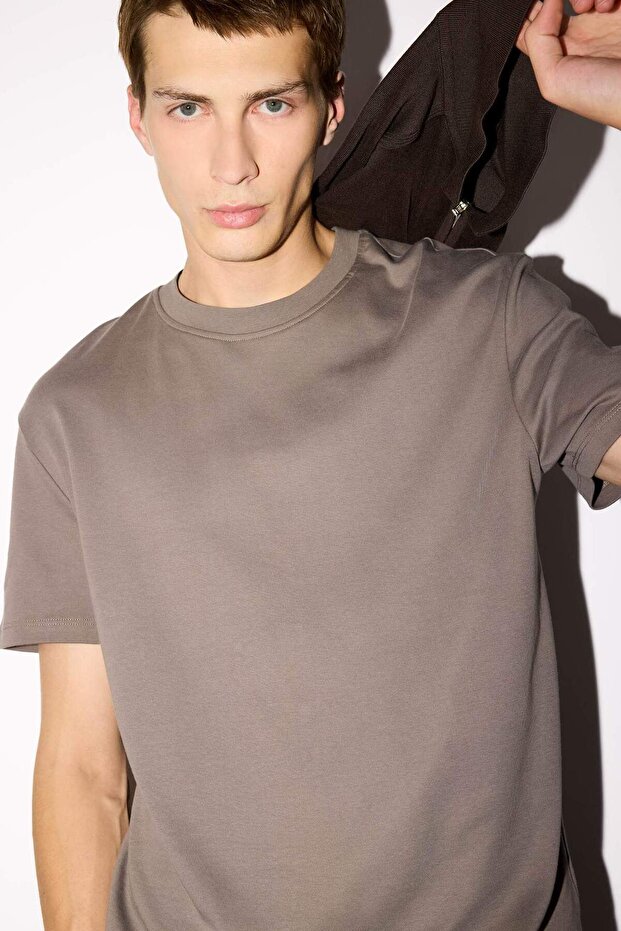 %100 Pamuk Basic Tişört E7961AX25AU - 2