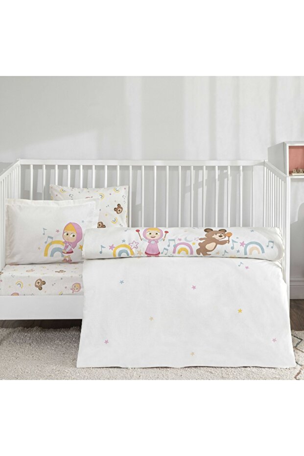 Licensed Masha & the Bear Music Baby Cotton Baby Bedding Set