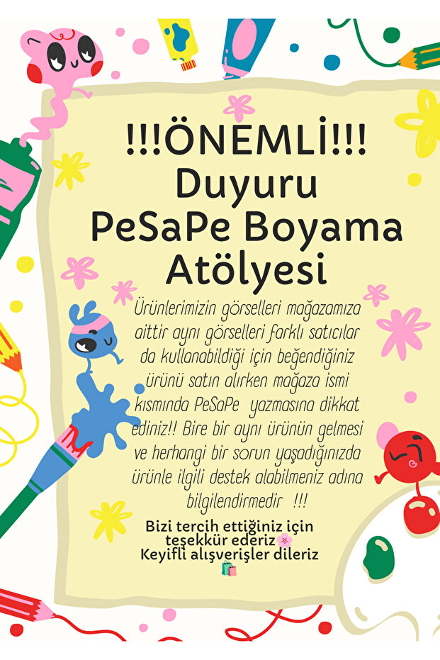 Harf tas boyama seti - 5