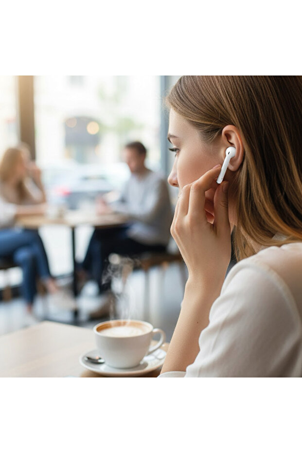 سماعات أذن بلوتوث TRM-AIR2 بيضاء - 3
