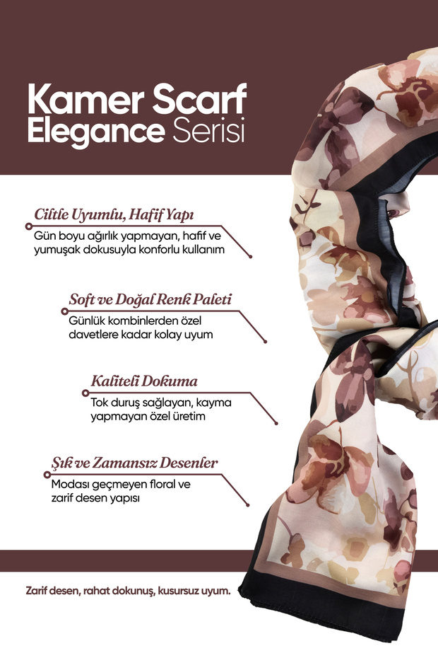 Soft Cotton Patterned Shawl Elegance Series - 8