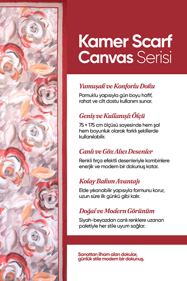 سلسلة شالات قماشية منقوشة من القطن الناعم - 8