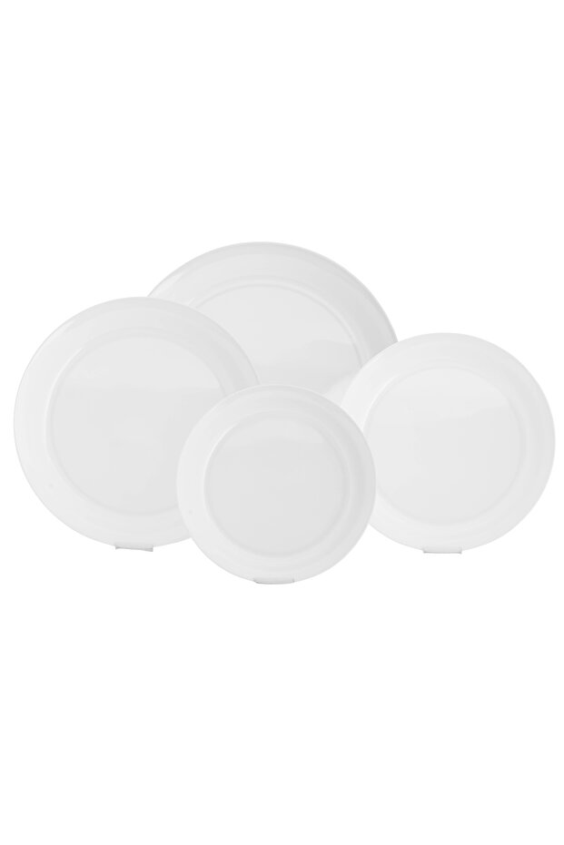 Melamine Serving Plate Set 4-piece Multiple Sizes - 3