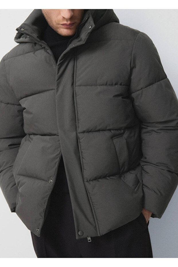 Su itici kapitone kısa anorak - 6