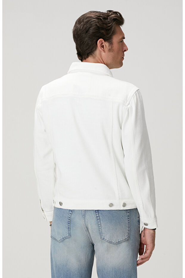 Kırık Beyaz Denim Mont - 3