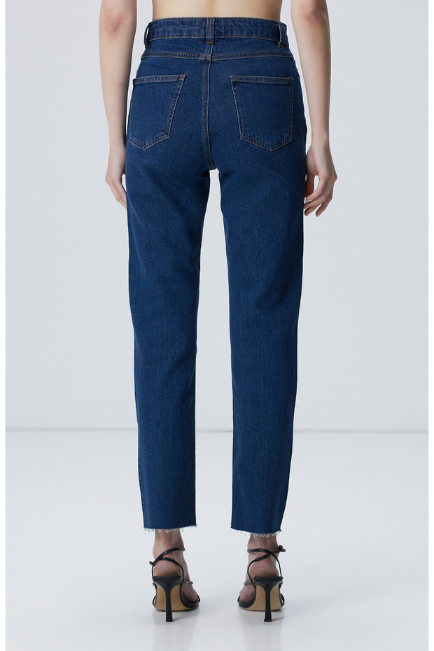 İndigo Denim Pantolon - 5