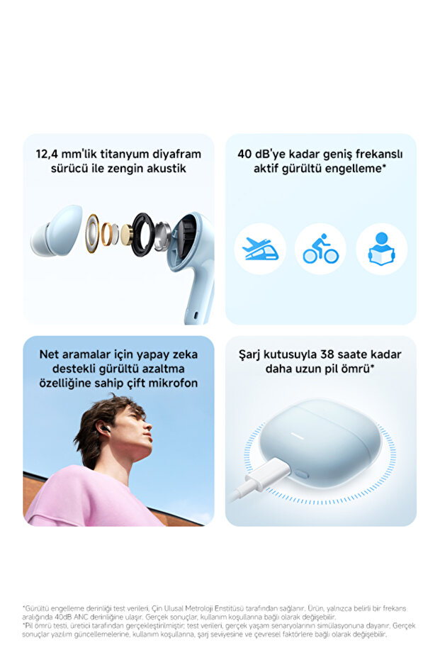 سماعات ريدمي بودز 6 لايت - سياه - 3