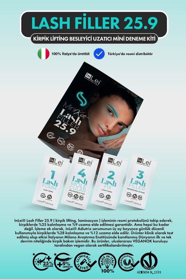 25.9 Eyelash Lifting Lash Filler Mini Trial Kit - 4X1,2 ml