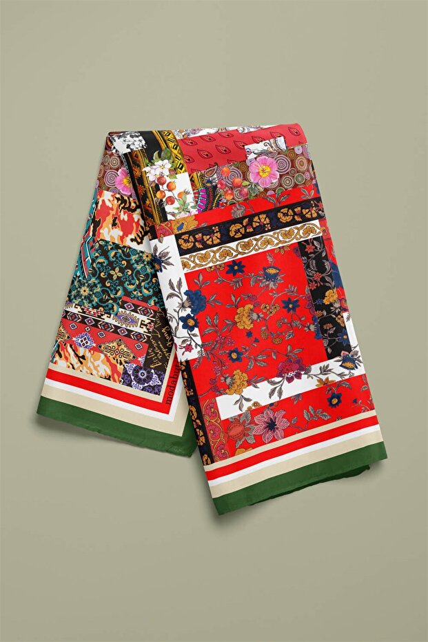 F71 PATCHWORK FOLKLORIK BANDANA DG11988 - 3