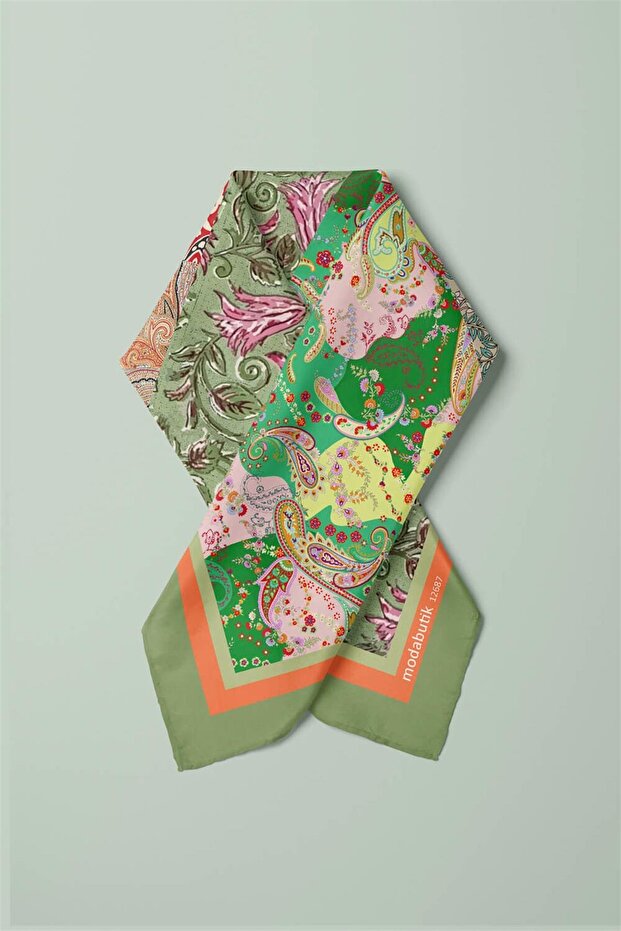C101 PATCHWORK TASARIM BANDANA - 3