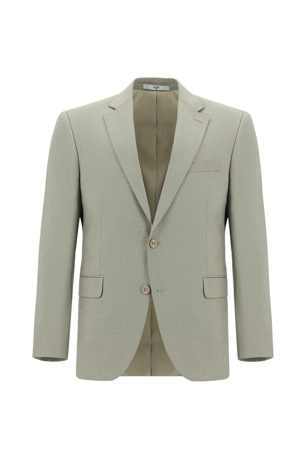 بدلة منقوشة كلاسيكية بقصة عادية - 2