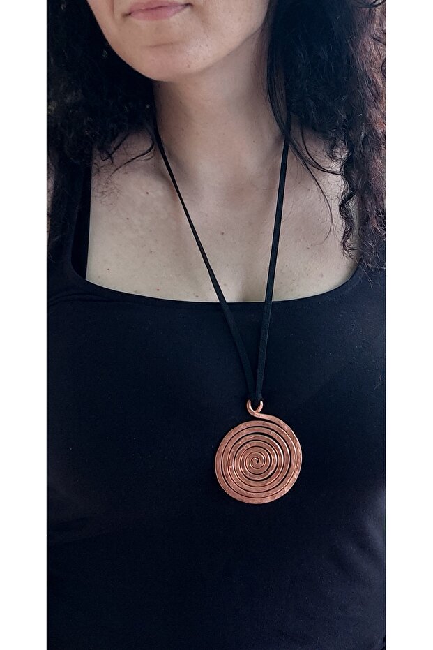 Solid copper pendant - 3