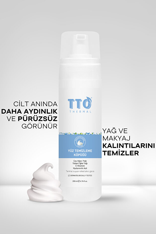 Yüz Temizleme Köpüğü 200 ml Derin Gozenek Temizligi (çay Ağacı Yağı / Tea Tree Oil ) - 4