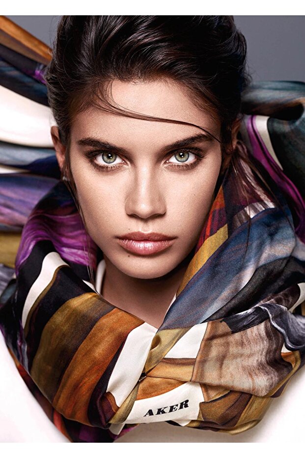 Kadın Turuncu Eşarp - 2