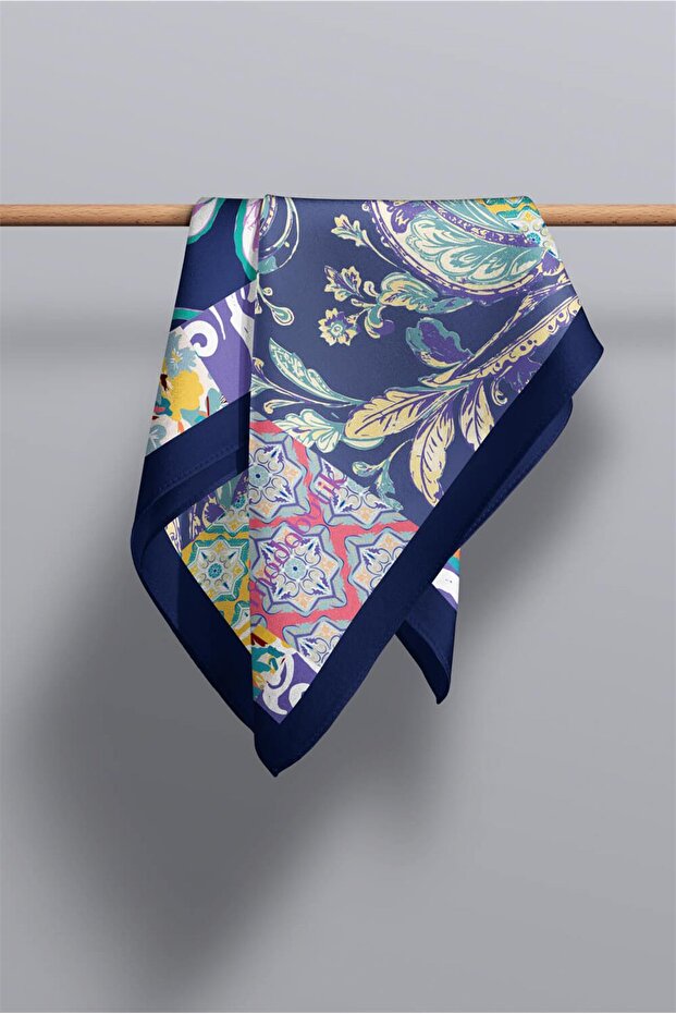 Çiçek Desenli Fular - 3