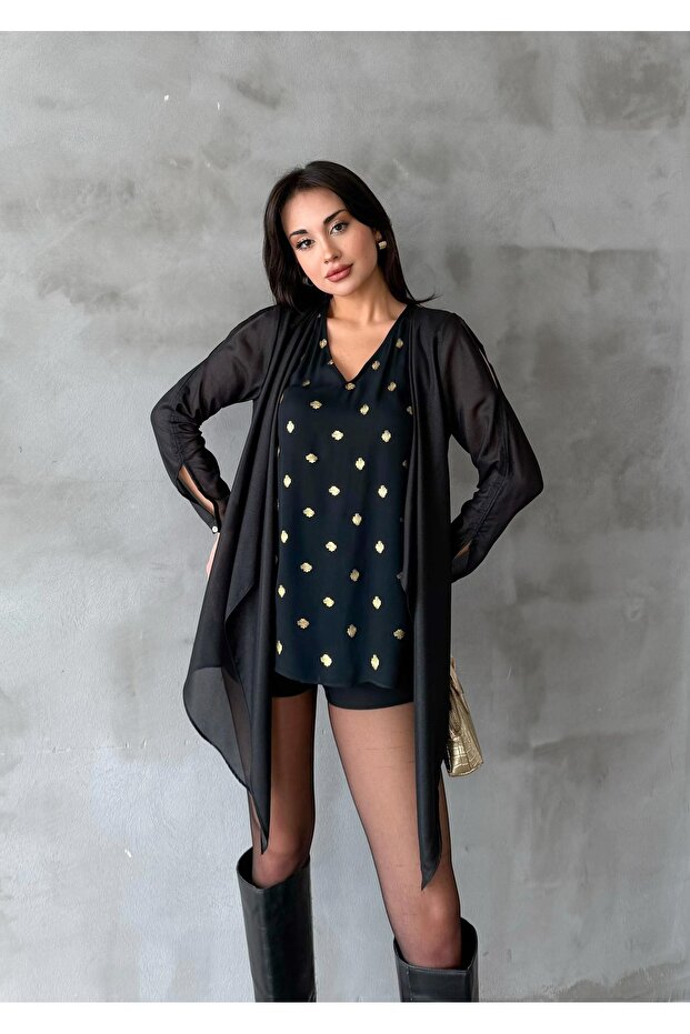 Çift Kat Görünümlü Şık Bluz - 2