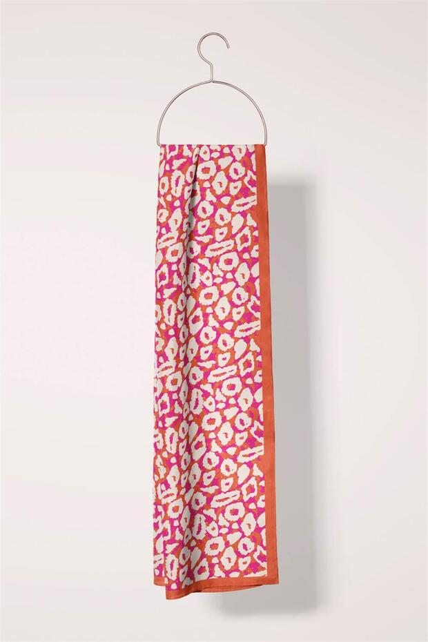 Leopar Desenli Kadın Fular - 4