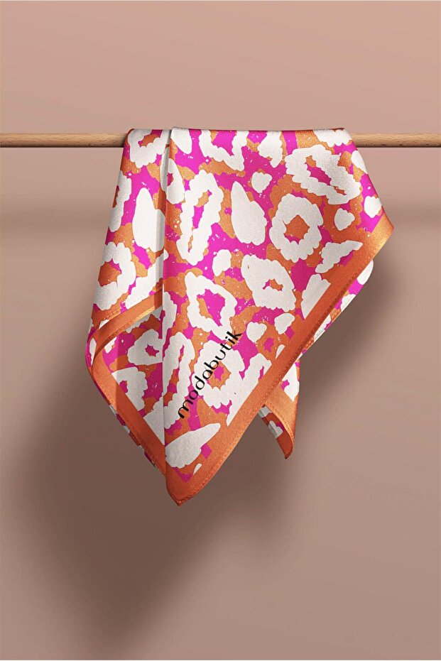 Leopar Desenli Kadın Fular - 3