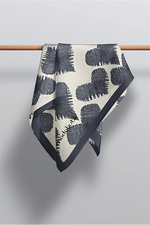 Modabutil Kalp Desenli Fular - 3