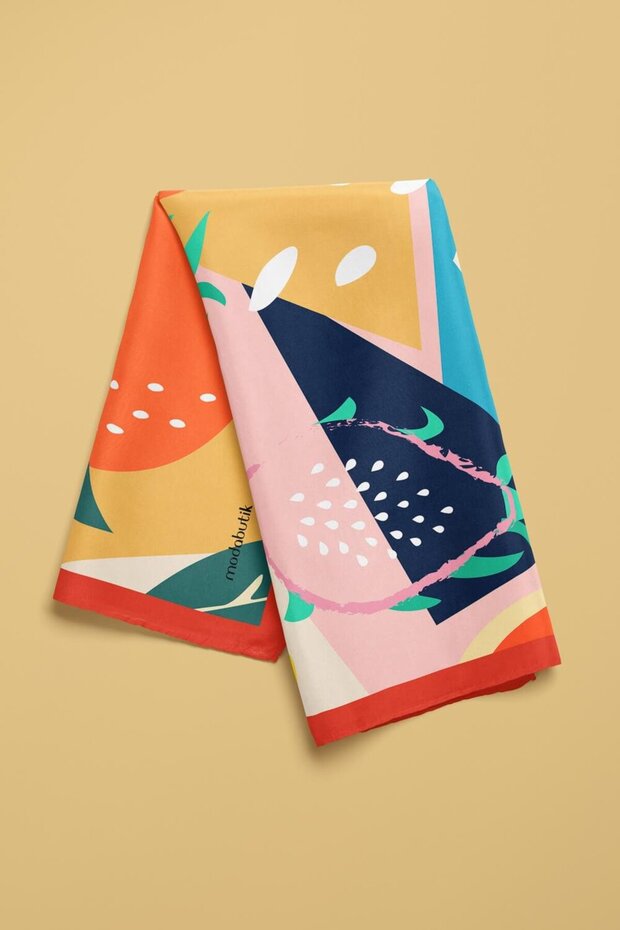 باندانا منقوشة هندسية - 4