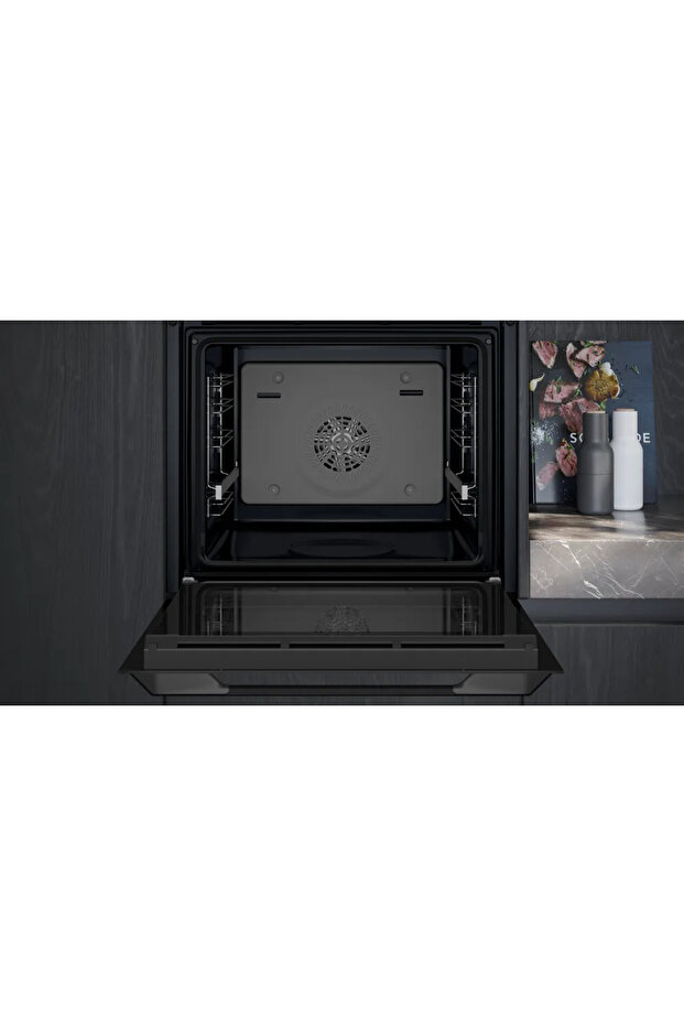 HU736AEG0T iQ300 Buhar Destekli Ankastre Fırın darkSteel Line - 2