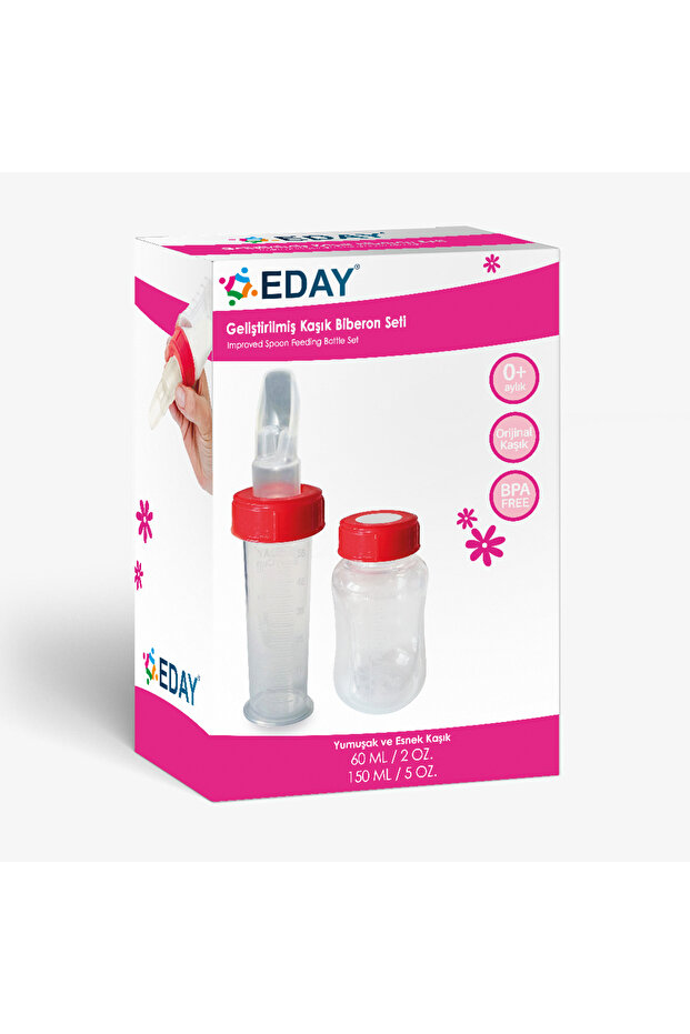Kaşık Biberon Iki Şişeli Set 150 ml 60 ml - 1